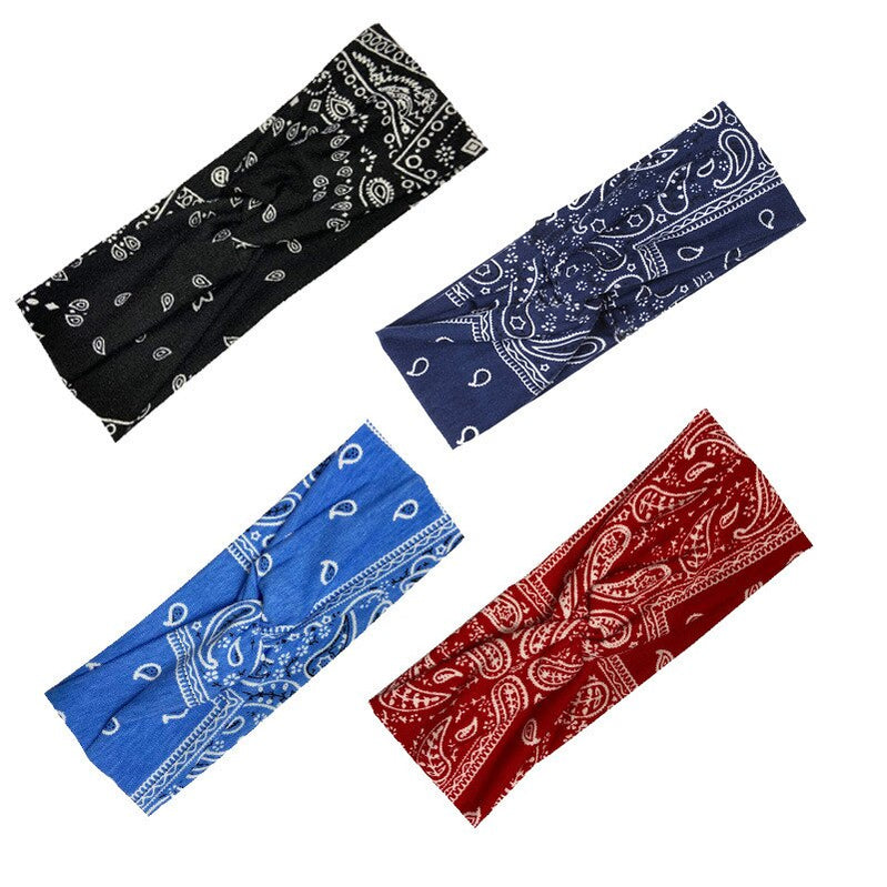 Headband New Light Weight Headbands Hair Accessories Woman Summer Bohemian Bandanas Elastic Wide Knitted Knotted Hair Bands