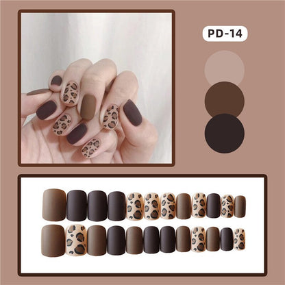 24pcs Lemon Short Wear Tips Nail False Patch Press on Nails Supplies for Professionals Artifical Fake Nails Faux Ongles Uñas