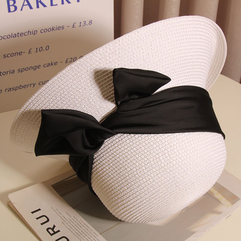 Women's hats for the sun Beach outing Luxury straw hat sunhat Golf cap summer new panama Visor Fashion elegant women caps