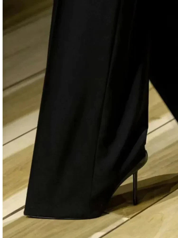 Autumn/Winter New Party High Heel Knee Length Women's Boots Fashion Genuine Leather Sleeve Medium Sleeve Women's Boots cloth cover