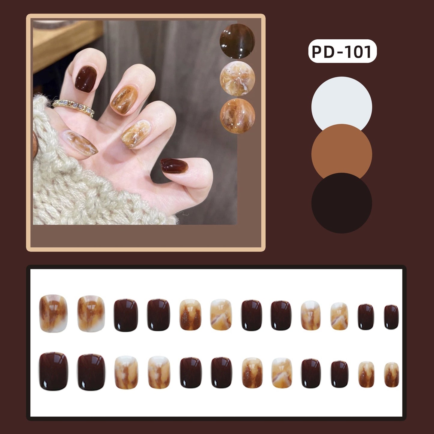 24pcs Lemon Short Wear Tips Nail False Patch Press on Nails Supplies for Professionals Artifical Fake Nails Faux Ongles Uñas