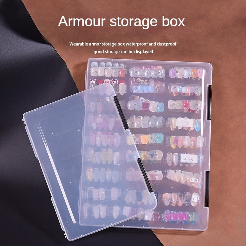 Nail Tips Display Box Manicure Collector Box Nail Art Showing Shelf Gel Polish Manicure Color Card Chart Painting Display Board