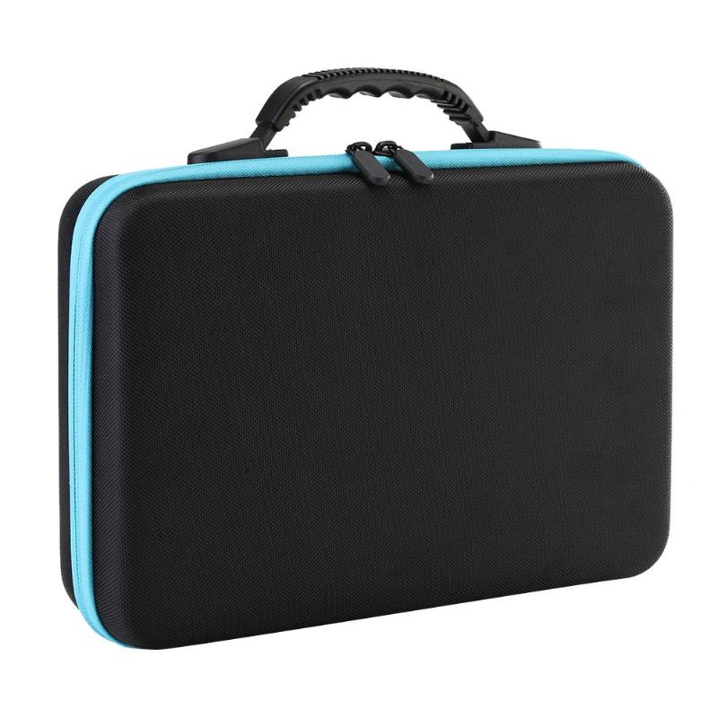 7/12/30/60/120 Slots Essential Oil Case Nail Polish Portable Storage Bag Perfume Oil Essential Oil Box Travel Carrying Holder Blue