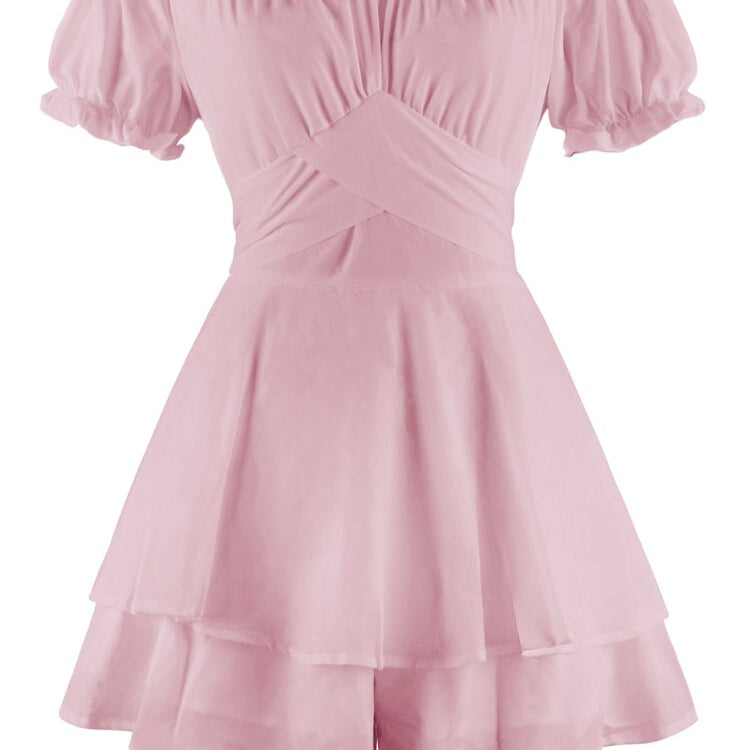 New Jumpsuit Solid Color Casual Summer Women's Short Pants