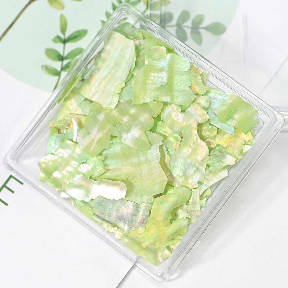 Nail Art Aurora Shell Flakes Abalone Nails Charms 3D Irregular Slice Shell Stone Sequins Nail Art Decoration Manicure Accessory PT189-01
