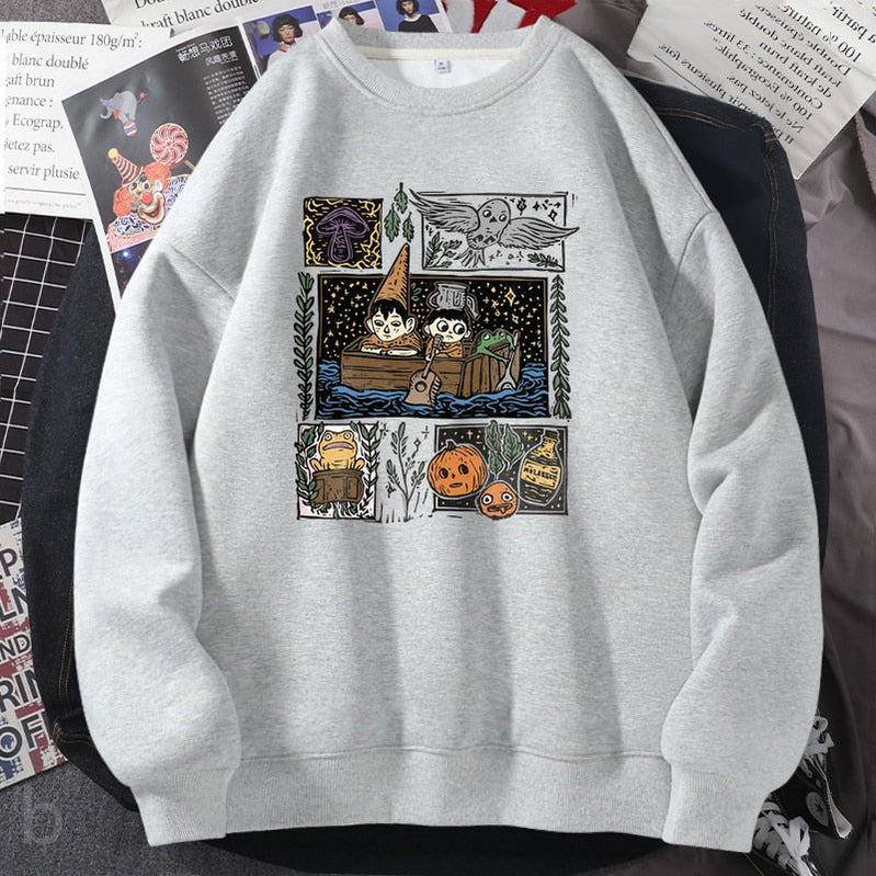 Vintage Harvest Festival Pottsfield Sweatshirt Hoodie Fall Halloween Pumkin Crewneck Sweatshirts Autumn Pullover Women Clothes