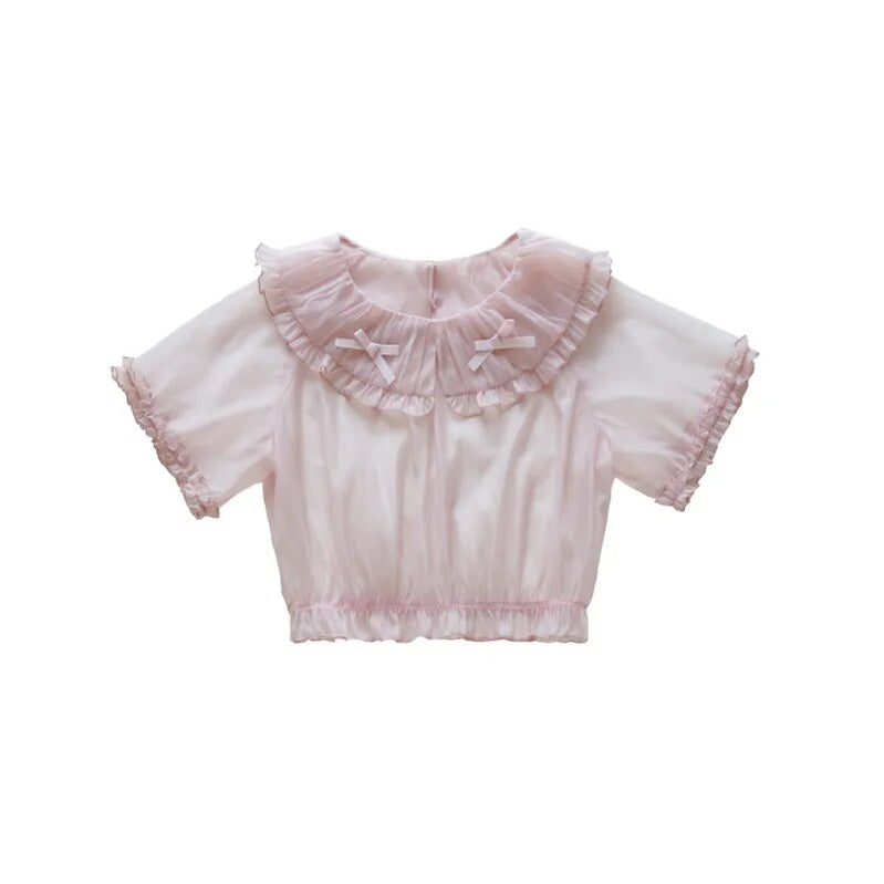 Japanese Victorian Lolita Dresses Women Gothic Cute Lace Bow Y2k Tank Tops Tiered Love Cake Skirt Suit Kawaii Sweet Lolita Sets Dry Rose shirts