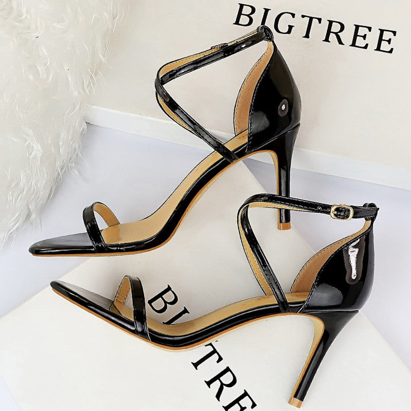 Shoes Sexy High Heels Women Pumps Sparkle Sequins Stiletto Heels 10 Cm Party Shoes Women Heels Summer Women Sandals New