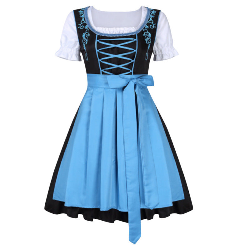 Halloween Women's Costume Beer Girl Blue