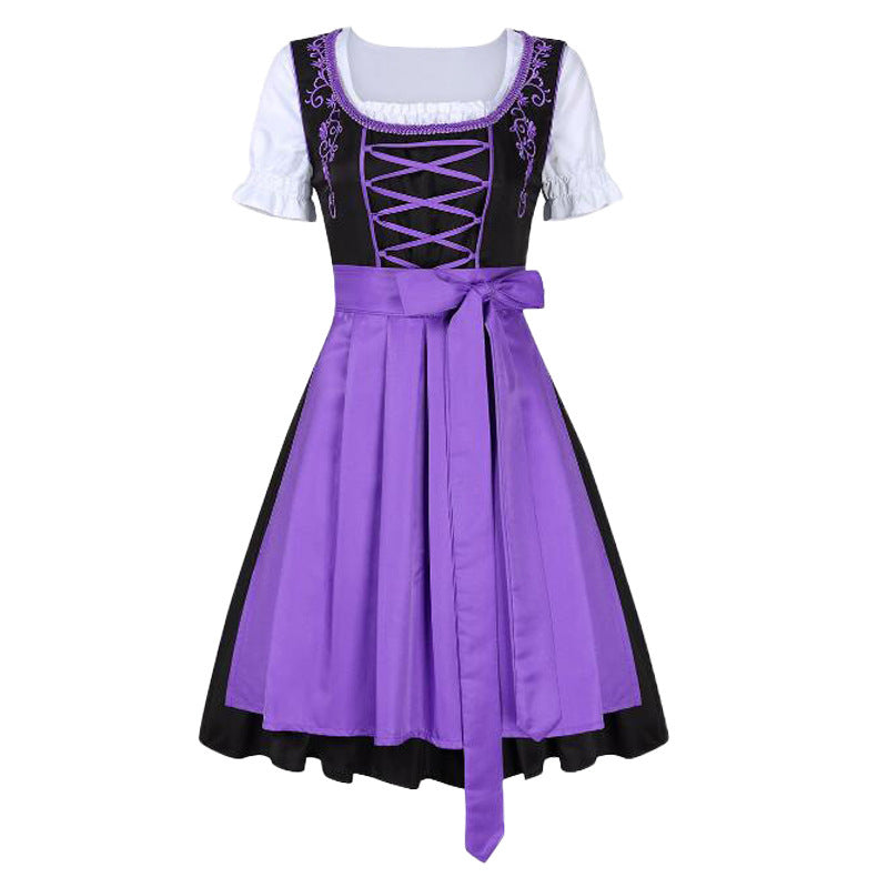 Halloween Women's Costume Beer Girl Purple